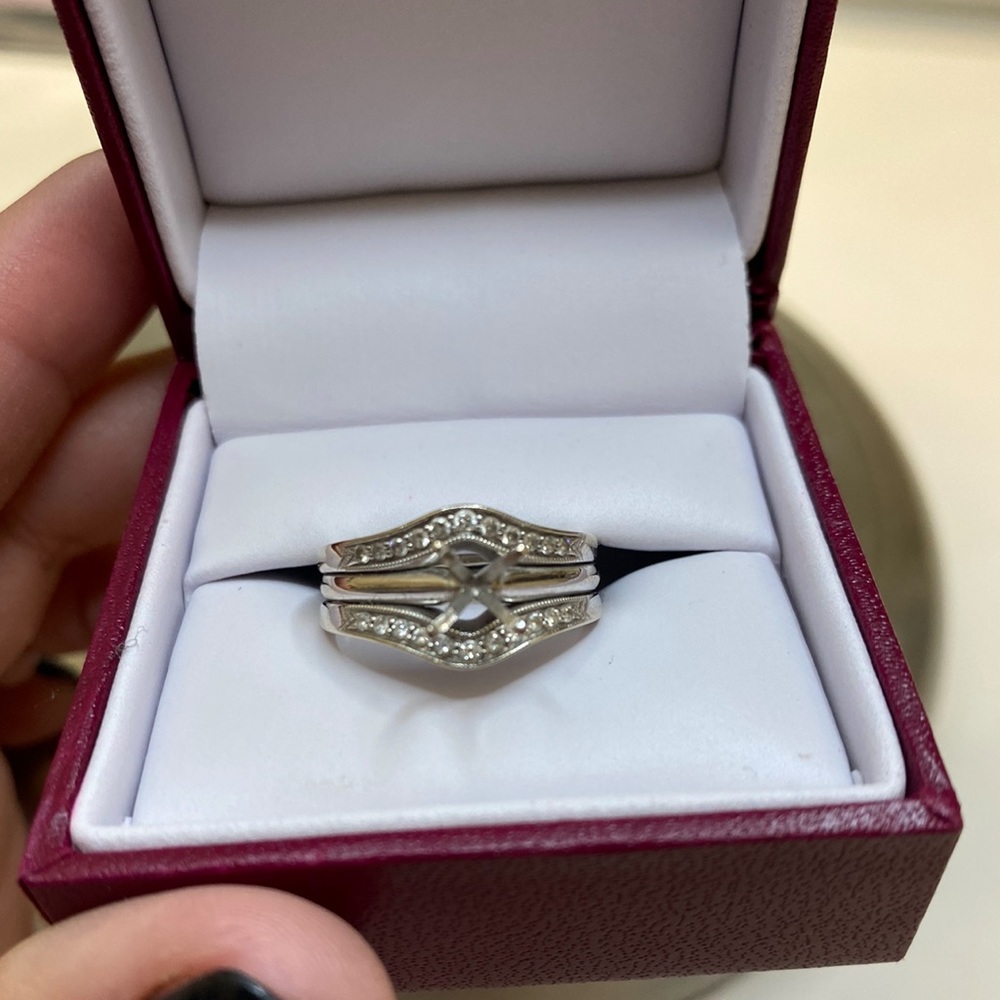 1/4 CT Diamond Ring Enhancer in 10K White Gold